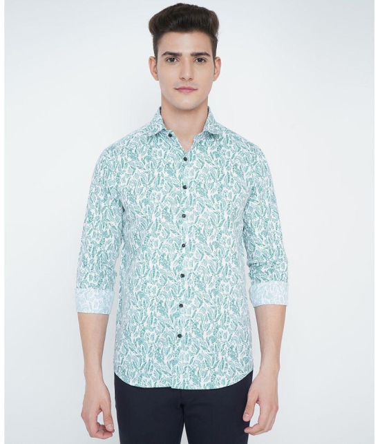 VERTUSY - Turquoise 100% Cotton Regular Fit Men's Casual Shirt ( Pack of 1 ) - None