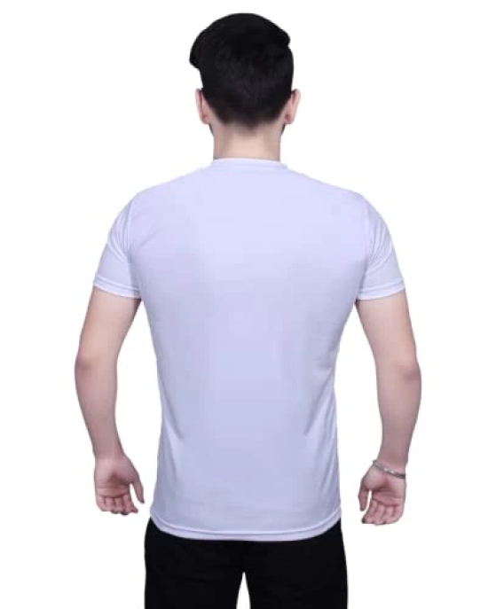 NITYANAND CREATIONS Round Neck White Holi T-Shirt for Men-Holi-T-Shirt