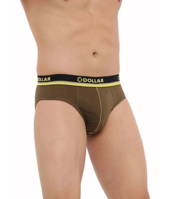 Pack of 3 Dollar Bigboss Assorted Solid Cotton Blend Men Brief - M