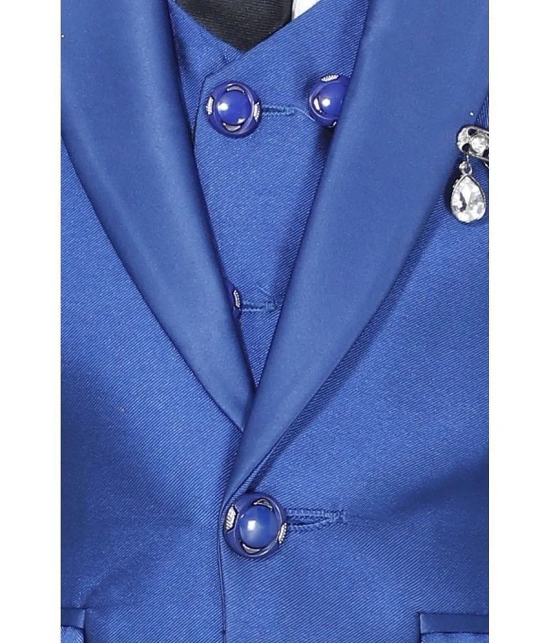 DKGF Fashion - Royal Blue Polyester Boys Suit ( Pack of 1 ) - None