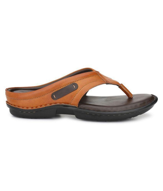 SHENCES Tan Flip Flops - None