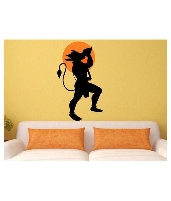 Asmi Collection Jai Hanuman Wall Sticker ( 96 x 56 cms )