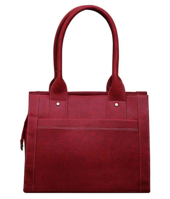 Fostelo -   Red Faux Leather Shoulder Bag - Red