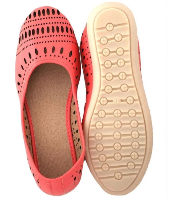 Apratim - PeachPuff Womens Casual Ballerinas - None