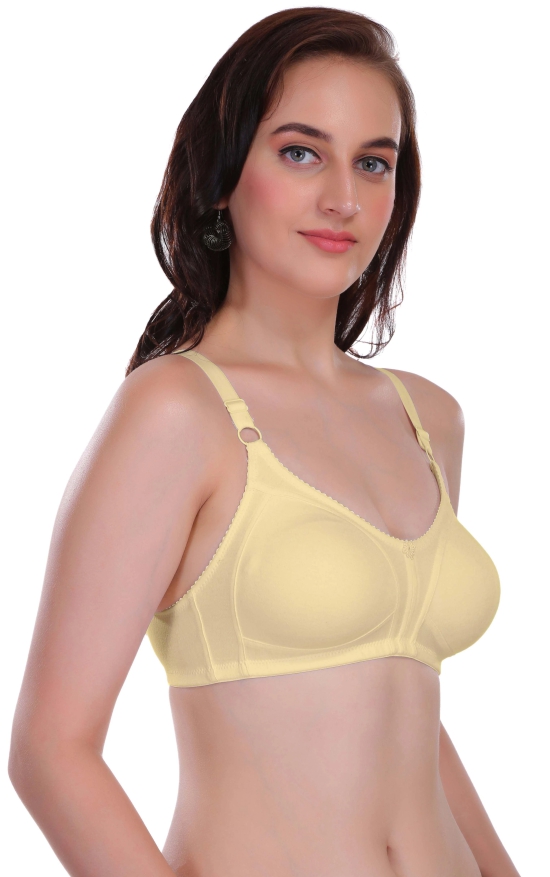 Eves Beauty Full Coverage Women Lightly Padded Bra-32D / Skin / Cotton Blend