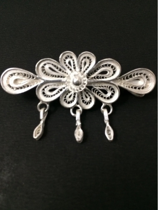 Silver Hair Clip