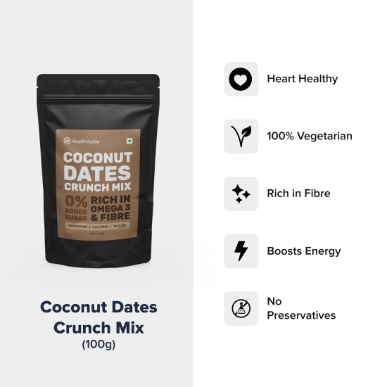 Coconut Date Crunch Mix (100g)-Pack of 1 (100g)