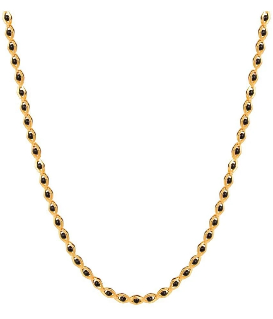 FASHION FRILL - Gold Plated Chain ( Pack of 1 ) - Gold