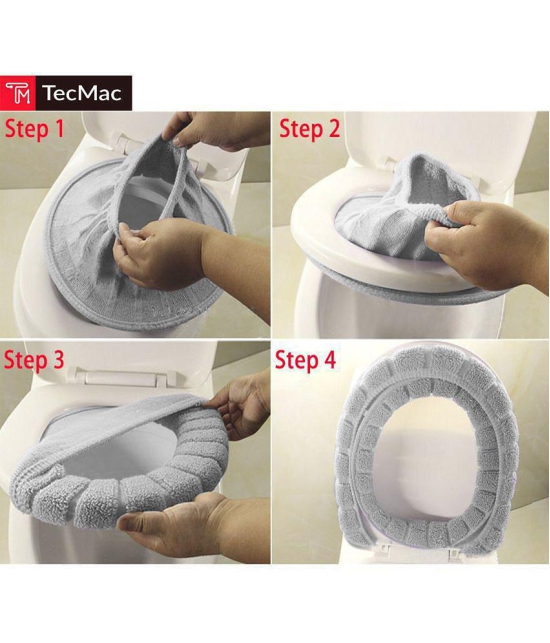 TecMac Polyester Toilet Seat Cover