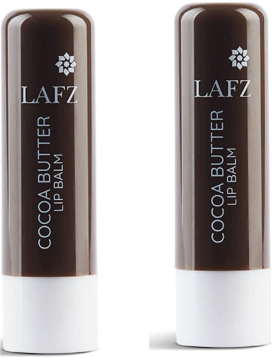 LAFZ Cocoa Butter Lip Balm Enriched With Vitamin E And Jojoba Oil Repairs Chapped Lips & Moisturizes With Spf- Halal Certified, 100% Vegetarian 9g (Pack of 2)