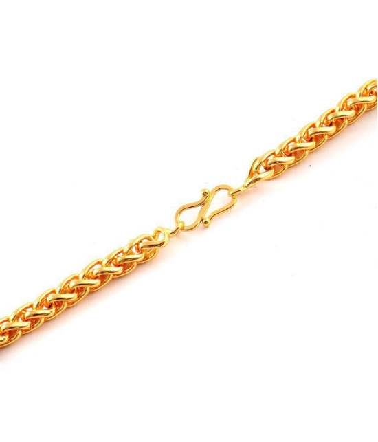 Jewar Mandi - Gold Plated Brass Chain ( Pack of 1 ) - None