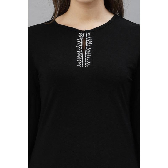 Mode By RedTape Women Black Solid Top