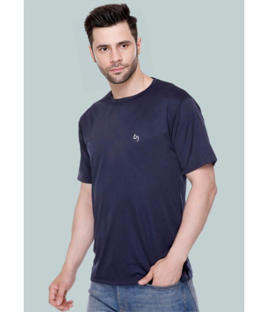 LEEBONEE - Navy Polyester Regular Fit Men's T-Shirt ( Pack of 1 ) - None