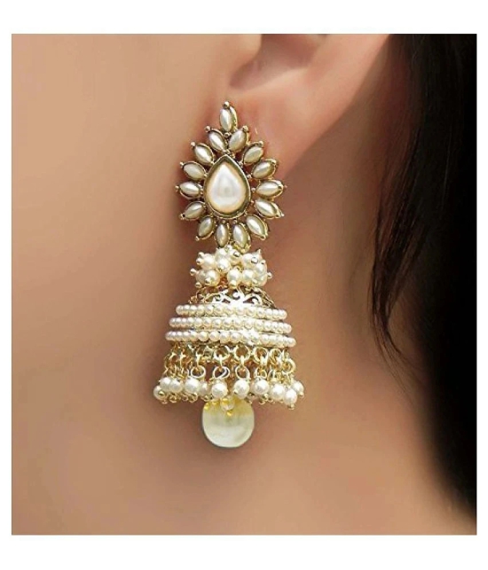 YouBella Golden Jhumkis Single Pair