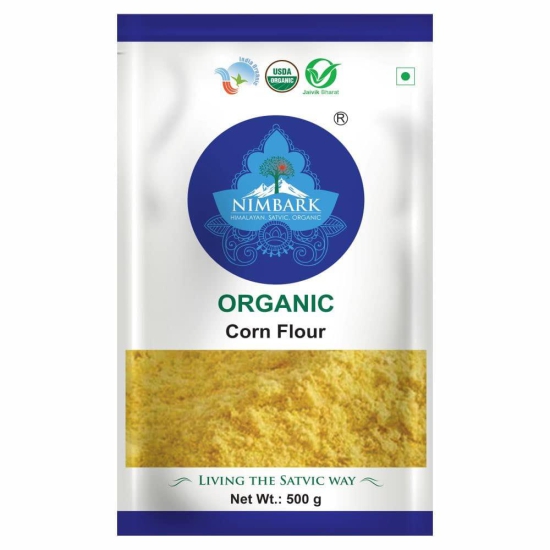 Nimbark's 100% Natural Corn Flour - 500g | Organic Makke Ka Atta | Gluten Free | Fresh Corn Flour