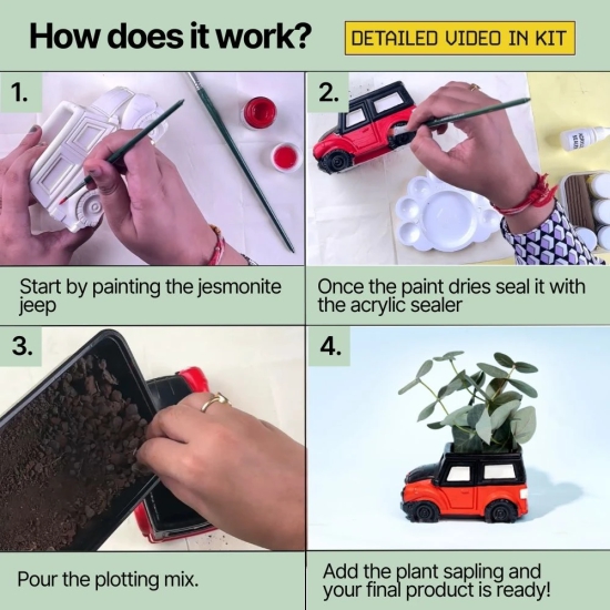 DIY Jeep Planter Kit