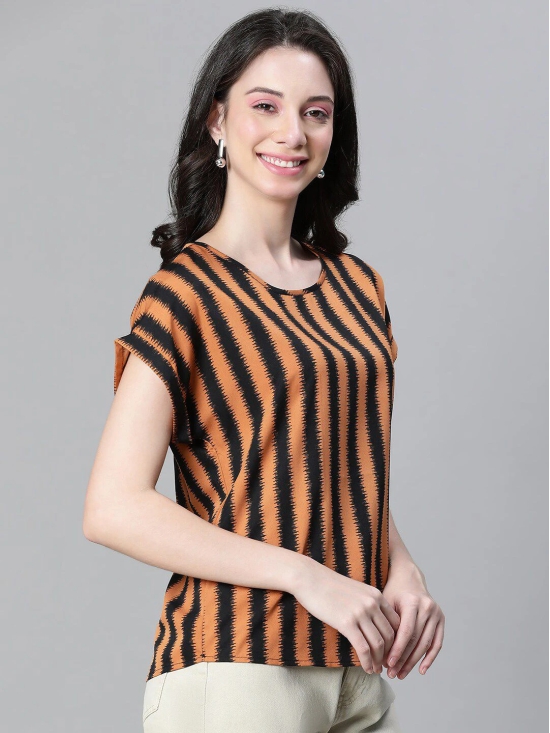 Oxolloxo Striped Extended Sleeves Top