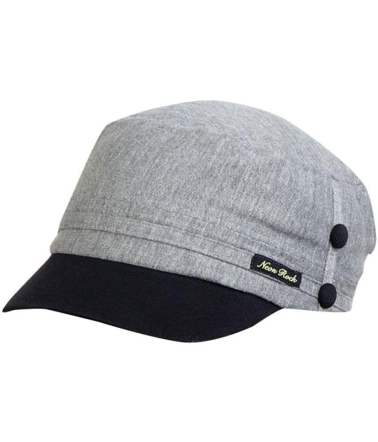 Zacharias - Gray Cotton Mens Cap ( Pack of 1 ) - Gray