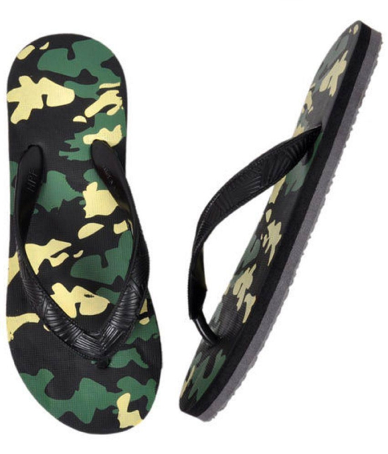 METAMORPH Black Flip Flops - None