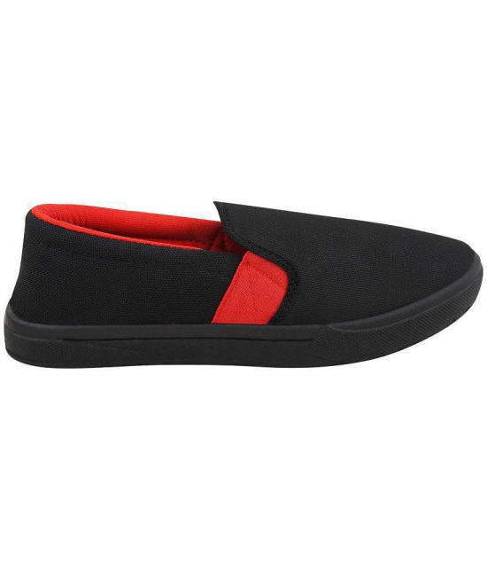 Buy Stanfield Sf Canvas Blackred Men Shoes Black Mens Slip On Shoes None Online Snapdeal