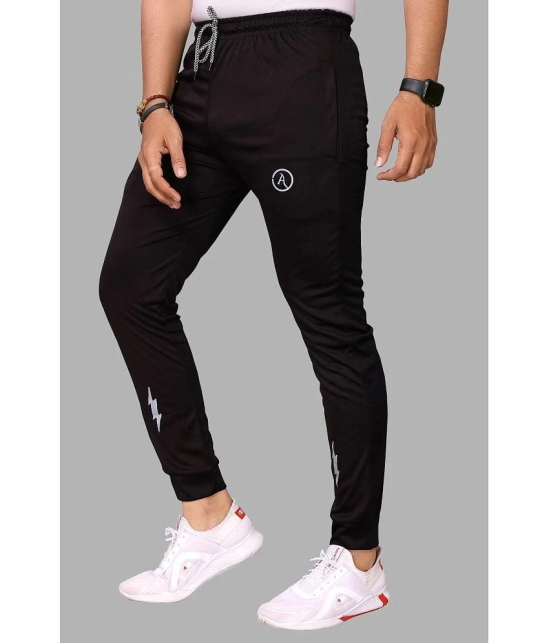 Anand Multicolor Lycra Mens Joggers ( Pack of 2 ) - None