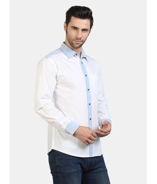 Life Roads - White Cotton Slim Fit Men's Casual Shirt ( Pack of 1 ) - None