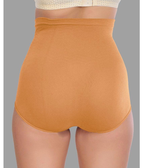 Madam - Beige Spandex Womens Shaper Brief ( Pack of 1 ) - None