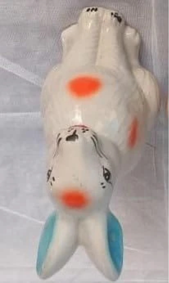 Vintage Hand-Painted Ceramic Rabbit Figurine