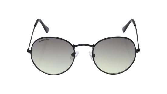 Black Round Unisex Sunglasses (M259GR5V)