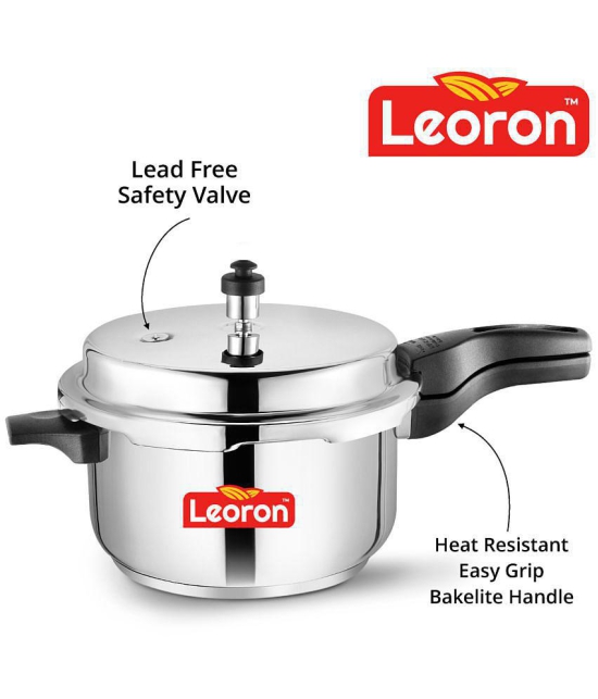 Srushti Gold is now Leoron 5 L Stainless Steel OuterLid Pressure Cooker With Induction Base