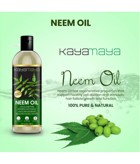 Kayamaya 100% Pure Neem Oil for Hair & Skin Oil 100 mL