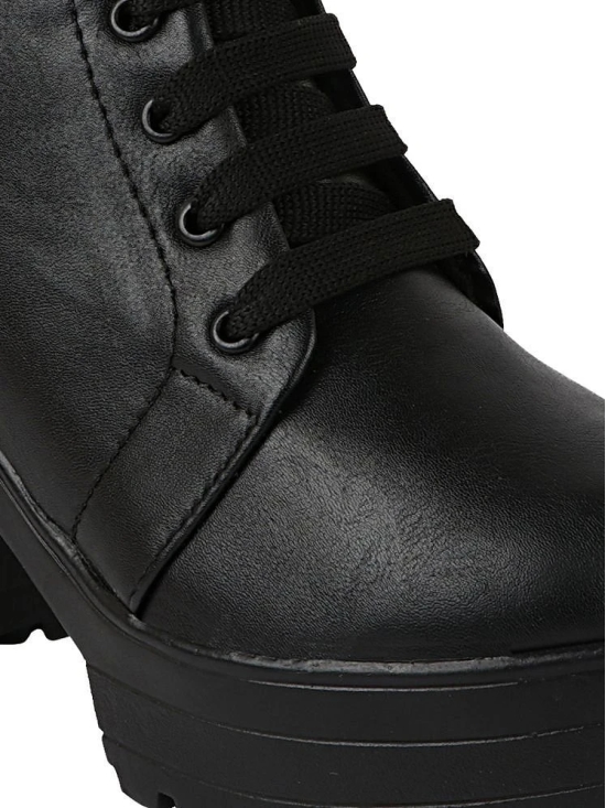 Shoetopia Black Womens Ankle Length Boots - None