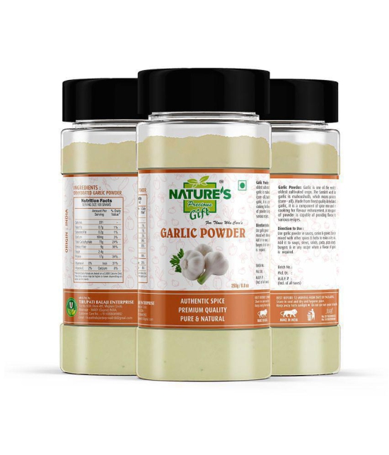 Natures Gift Garlic Powder - 8.8 Oz Spice Jar Powder 250 gm