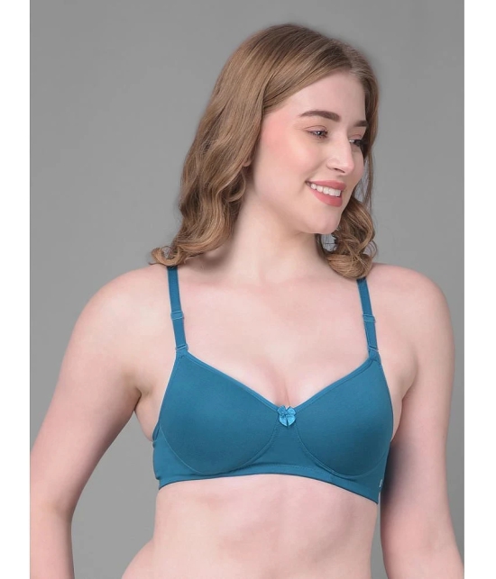 Dollar Missy Blue Cotton Heavily Padded Womens T-Shirt Bra ( Pack of 1 ) - None