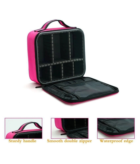 House Of Quirk Pink Makeup Cosmetic Storage Case Box