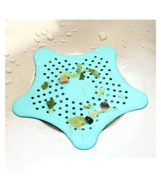 Jetudoo Star Shaped Sink Filter Drain Strainers for Basin Multi-Colour Silicone Sink Squeegee