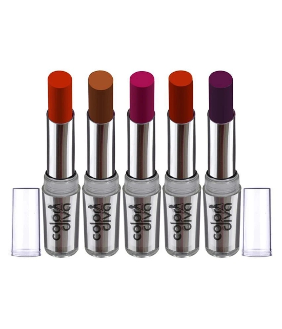 Color Diva ABSLT 101 Lipstick Multicolor 22.5 gm Pack of 5