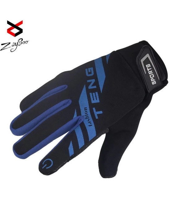 ZAYSOO Full Fingers Nylon Riding Gloves ( Pair of 1 ) - M