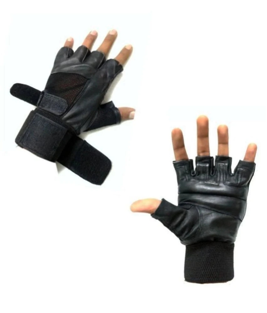 EmmEmm Black Canvas Cycling Gloves Others - Others