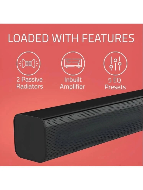 VERONIC SOUNBAR 10 W Bluetooth Speaker Bluetooth V 5.1 with USB,SD card Slot,Aux Playback Time 10 hrs Black - Black