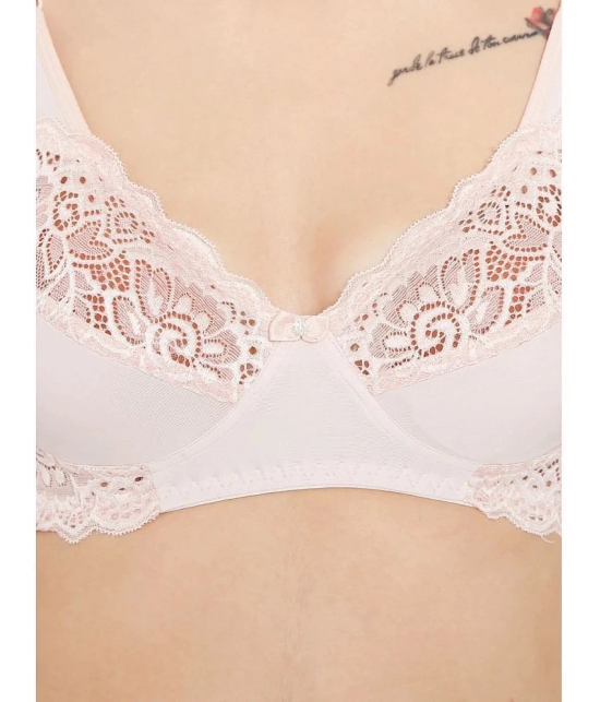 ILRASO - Pink Lace Non Padded Womens T-Shirt Bra ( Pack of 1 ) - None