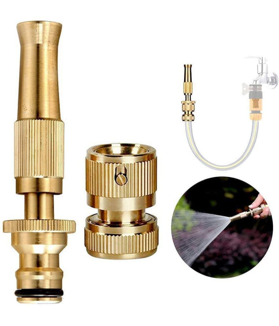 TISYAA - Hose Nozzle ( Pack of 1 ) - Gold