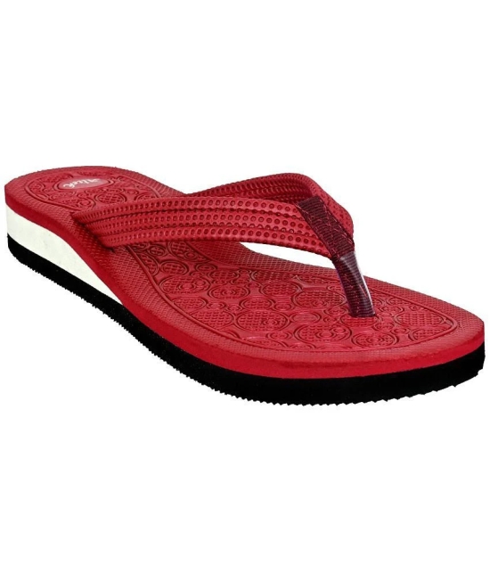 Altek Maroon Womens Flip Flop - None