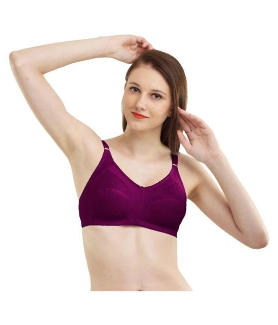 Madam Multicolour Cotton T-Shirt Bra - Pack of 2 - 34