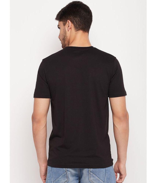 UNIBERRY - Black Cotton Blend Regular Fit Mens T-Shirt ( Pack of 1 ) - None