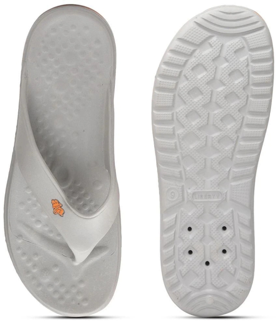 Liberty Grey Mens Thong Flip Flop - None