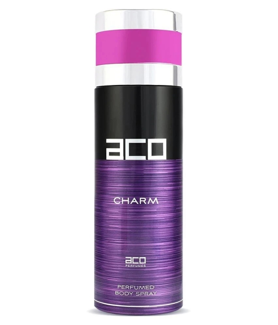 Aco Charm Deodorant Body Spray For Women, 200ml - 200ml