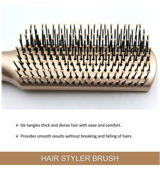 Majestique Golden Fusion Vent Hair Brush For Blow Drying Styling And Solon For Men And Women