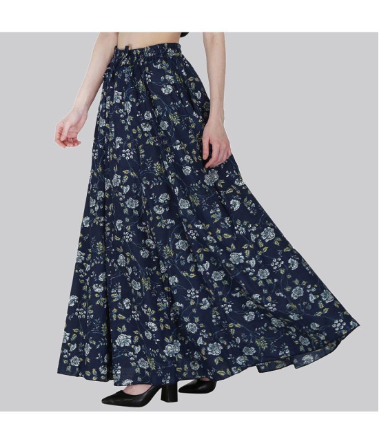 Sttoffa Blue Cotton Womens Flared Skirt ( Pack of 1 ) - None