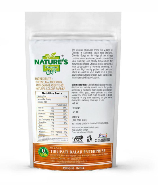 Nature''s Gift Cheese Powder (Creamy Orange) Powder 500 gm